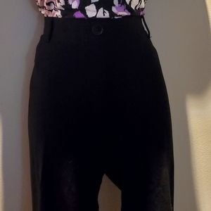 Betabrand yoga dress pants black large long